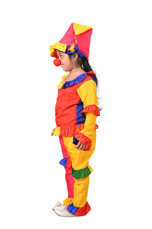 BookMyCostume Joker Colorful Clown Kids Adults Fancy Dress Costume