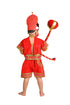 BookMyCostume Complete Hanuman Bajrang Bali Hindu God Kids & Adults Fancy Dress Costume | With Gada