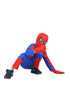 The Red Blue Superhero with Gloves Superhero Kids Fancy Dress Costume | Standard