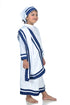 BookMyCostume Mother Teresa Dress with Scarf Kids Fancy Dress Costume