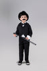 BookMyCostume Charlie Chaplin Dress for Boys | Comic Character Fancy Dress Costume | Charlie Chaplin Costume for Kids | With Stick