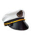 Buy White Navy Air Force Pilot Officer Cap Accessory for Boys Kids Adult Fancy Dress Costume