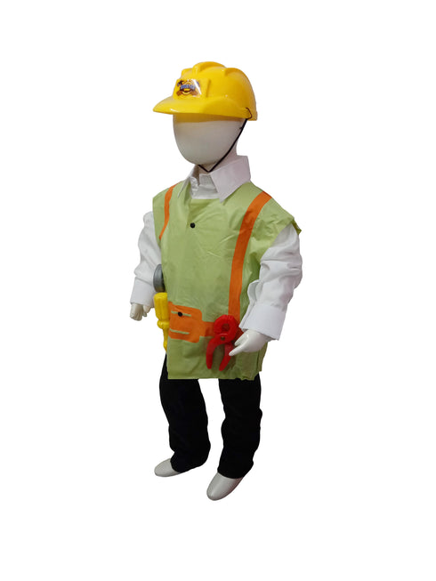 Engineer Civil Construction Worker Builder Community Helper Kids Fancy Dress Costume