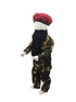 BookMyCostume Pakistani Military Special Force Commandos Lookalike Kids Fancy Dress Costume With Beard