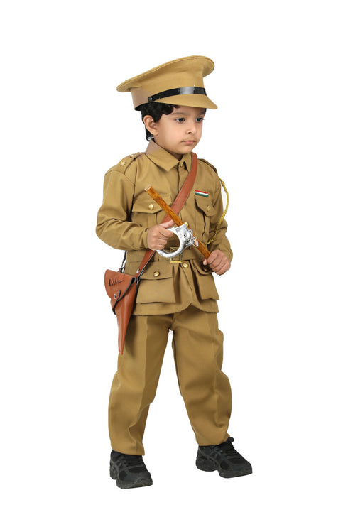BookMyCostume Indian Police Commissioner Profession Community Helper Kids Fancy Dress Costume