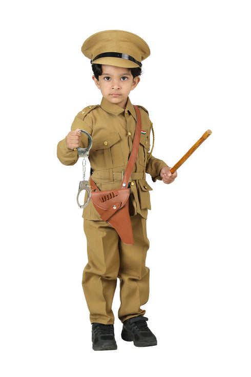 BookMyCostume Indian Police Commissioner Profession Community Helper Kids Fancy Dress Costume