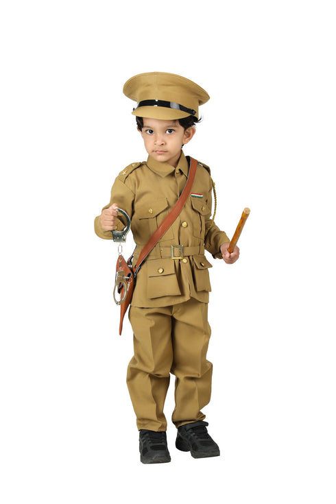 BookMyCostume Indian Police Commissioner Profession Community Helper Kids Fancy Dress Costume