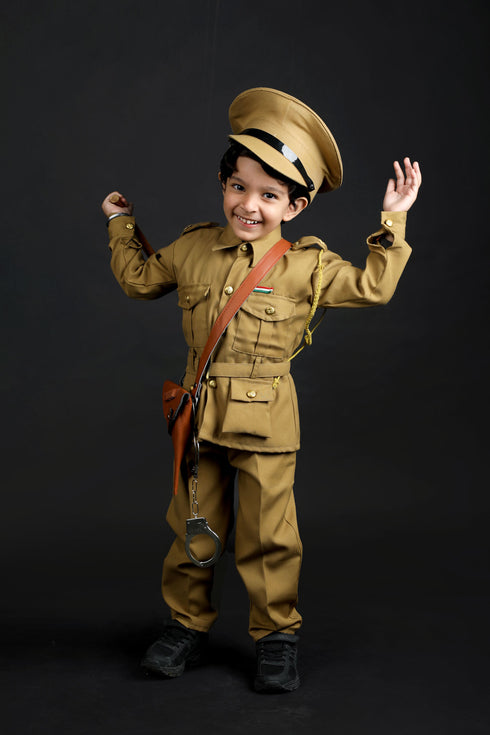 BookMyCostume Indian Police Commissioner Profession Community Helper Kids Fancy Dress Costume
