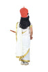 Sarasvati Mata Hindu Goddess Saree for Girls & Women Fancy Dress Costume with Sitar