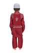 BookMYCostume Muslim Boy Red Pathani Suit with Cap Indian Fancy Dress Costume for Boys