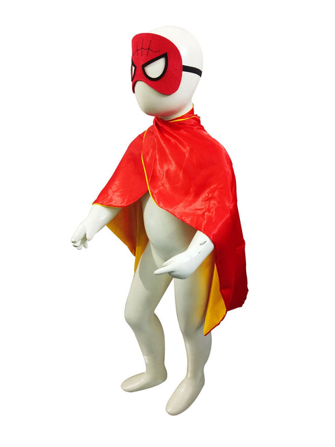 The Red & Blue Superhero Cape Kids Fancy Dress Costume