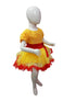 BookMyCostume Red & Yellow Fire Western Dance Skirt Girls Fancy Dress Costume - Premium