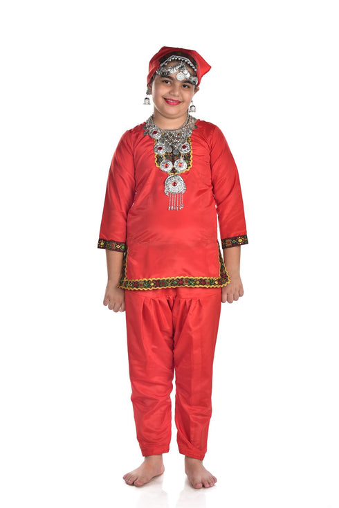 BookMyCostume Kashmiri Girl with Jewellery Indian State For Girl's & Women Fancy Dress Costume