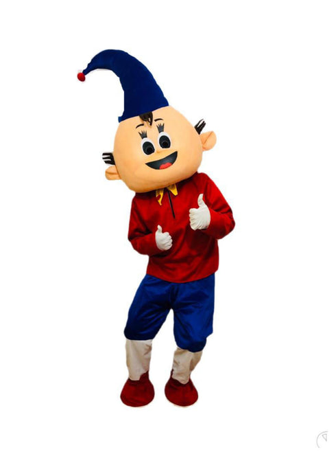 Long Cap Cartoon Mascot Costume for Theme Birthday Party & Events | Adults | Full Size Adults