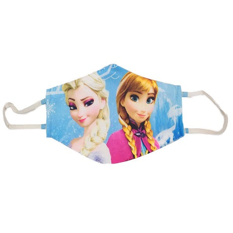 Frozen Princesses Elsa & Anna Kids Face Mask for Girls - Premium