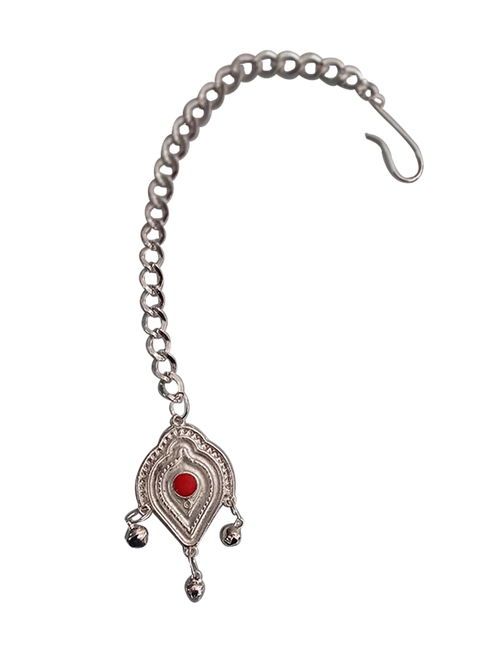 Indian Antique Oxidised Silver Maang Tikka Assorted - Traditional Fancy Dress Costume Accessory for Girls