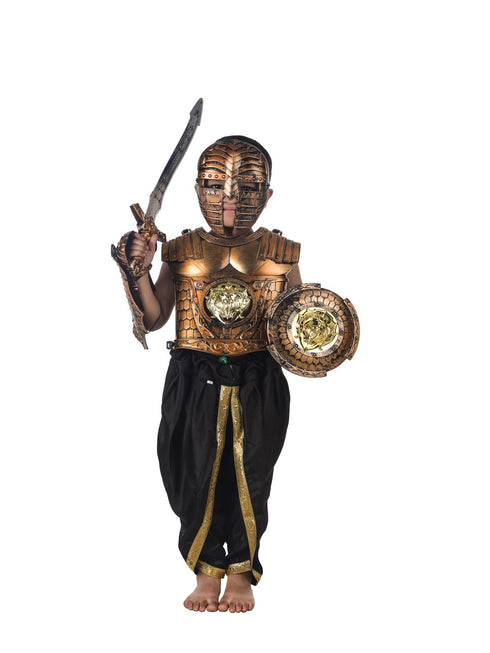 BookMyCostume Traditional Historical Indian Warrior Weapon Set Kids Fancy Dress Costume Accessories