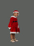 BookMyCostume Christmas Dress for Girls Santa Theme Frock Fancy Dress Costume | Santa Girl Costume - Premium