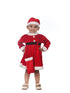 BookMyCostume Christmas Dress for Girls Santa Theme Frock Fancy Dress Costume | Santa Girl Costume - Premium