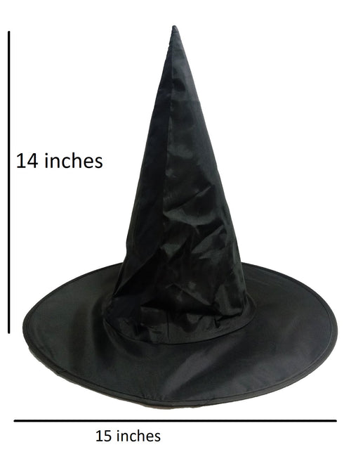 BookMyCostume Adults Witch Hat Fancy Dress Costume Accessory for Halloween