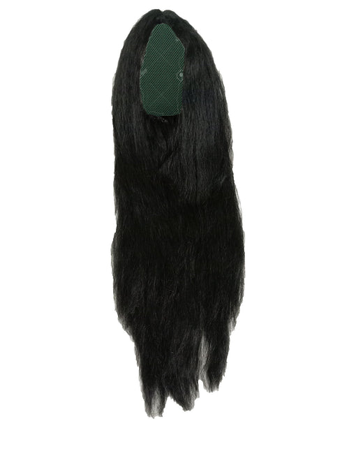 BookMyCostume Long Black Hair Extension Wig Fancy Dress Costume Accessory