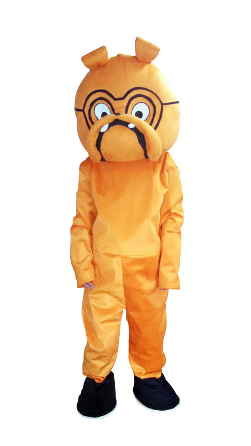 BookMyCostume BodyBuilder Dog Cartoon Mascot Costume For Theme Birthday Party & Events | Adults | Full Size