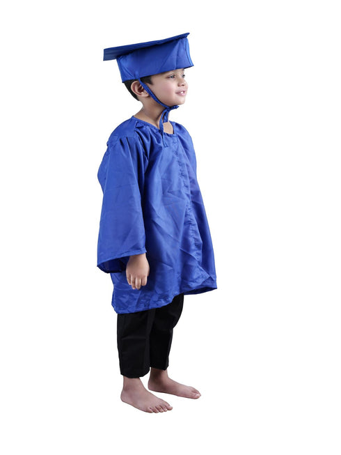 BookMyCostume Blue Graduate Scholar Graduation Day Gown Kids & Adults Fancy Dress Costume