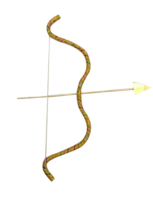 Bow and Arrow Indian Teer Kaman Ramleela Accessory for Kids and Adults Fancy Dress Costume