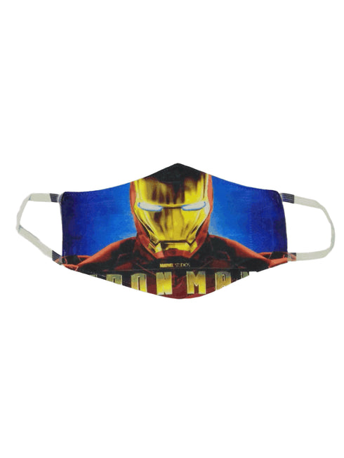 Red Yellow Avengers Superhero Kids Face Mask for Boys - Premium
