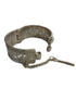 Indian Silver Pin Cuff Kada Bangle with Lock (Pair of 2) Fancy Dress Costume Accessory for Girls