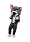 Buy Grey Mischievous Cat Cartoon Mascot Costume For Theme Birthday Party & Events | Adults | Full Size