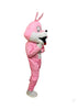 BookMyCostume Buy Bugs Bunny - Pink Cartoon Mascot Costume For Theme Birthday Party & Events | Adults | Full Size