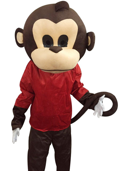 BookMyCostume Buy Monkey Cartoon Mascot Costume For Theme Birthday Party & Events | Adults | Full Size