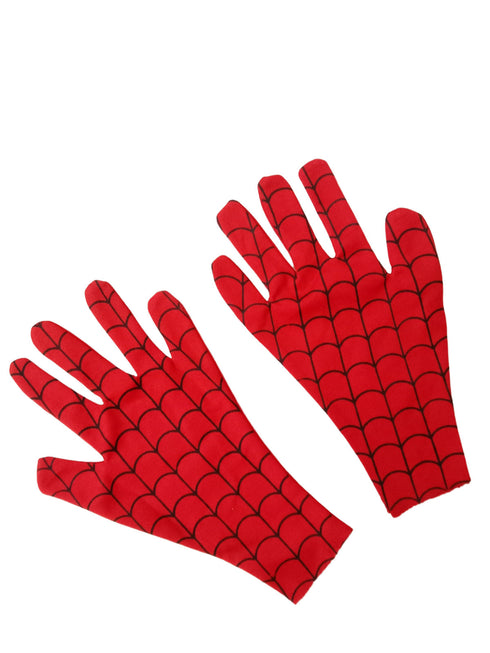 The Red Blue Superhero with Gloves Superhero Kids Fancy Dress Costume | Standard