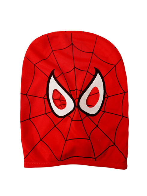 The Red Blue Superhero with Gloves Superhero Kids Fancy Dress Costume | Standard