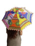 Artistic Hand Embroidered Fashionable Cotton Parasol Umbrella Kids & Adults Costume Accessories