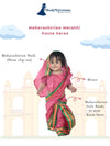 Maharashtrian Marathi Kasta Saree Lavani Dance Fancy Dress Costume for Girls