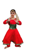 Kathak Indian Classical Dance Costume for Girls and Females | Without Jewellery