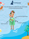 Hawaiian Hula Fancy Dress Costume for Girls and Females