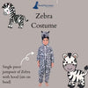 Zebra African Equids Animal Kids Fancy Dress Costume