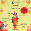 Joker Colorful Clown Kids Adults Fancy Dress Costume