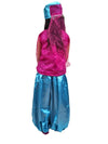 Arabian Girl Pink & Blue Belly Dance Western Dance Performance Costume for Girls