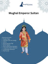 Mughal Emperor Sultan with Wig & Sword Kids Fancy Dress Costume for Boys & Men