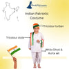 Tricolor Turban and Stole with Dhoti Kurta Indian Patriotic Independence Day Kids Fancy Dress Costume