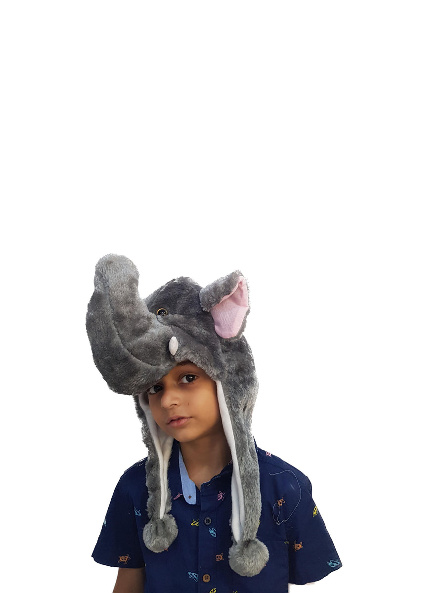 Elephant Animal Hoodie Kids & Adults Fancy Dress Costume Accessory