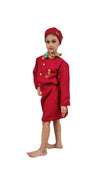 International Airline Air Hostess Kids Fancy Dress Costume for Girls - imported