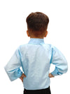 Blue Frills Shirt Kids Fancy Dress Costume