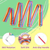 Multicolor Wave Ribbon Wand Gymnastic Dance Kids & Adults Fancy Dress Costume Accessories