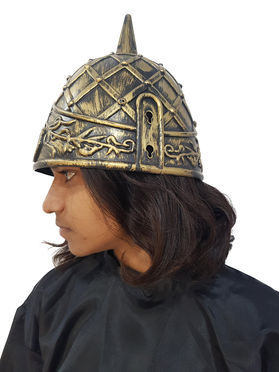 Medieval Ancient King War Helmet Kids & Adults Fancy Dress Costume Accessory