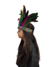 Carnival Multicolor Feather Headdress Crown Fancy Dress Costume